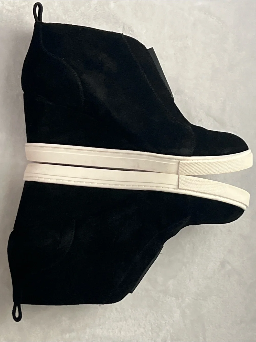 Paolo Black Suede Chukka‎ Boots with White Sole